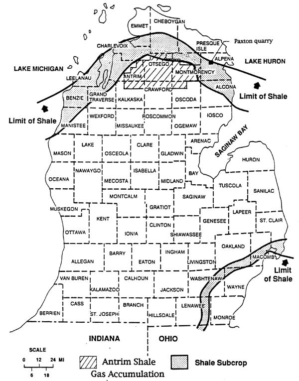 Michigan's Antrim shale