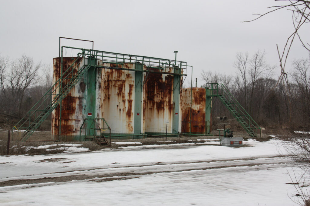 Dettore Michigan Oil Well South Lyon Michigan Winter Time