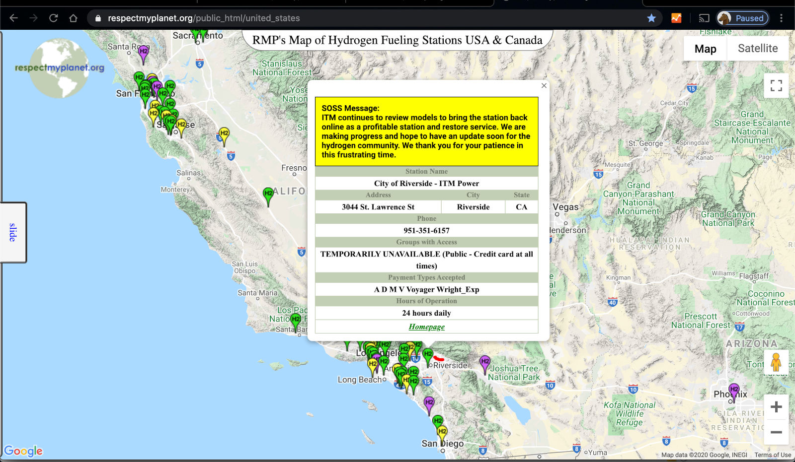hydrogen stations map respectmyplanet