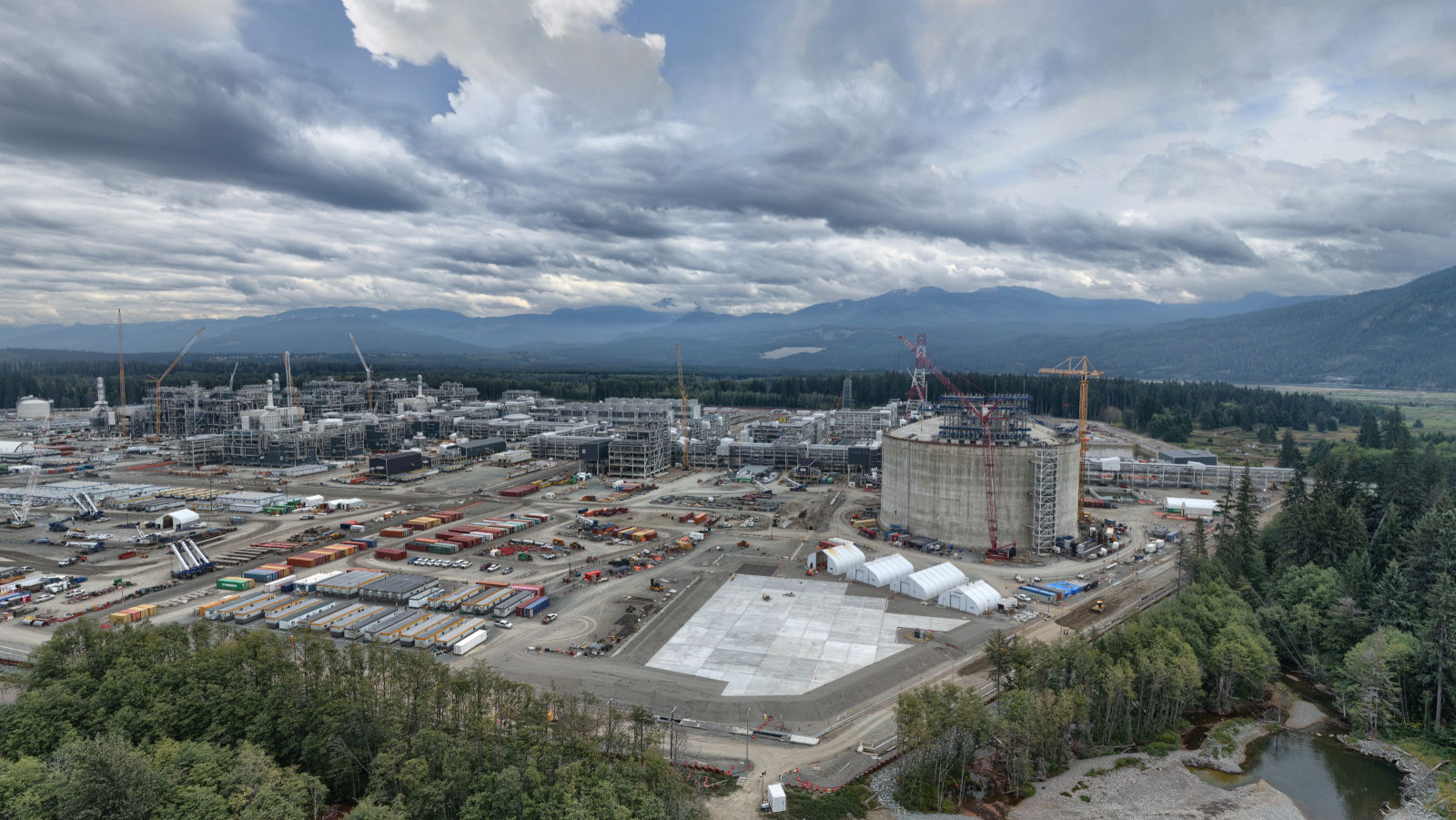 LNG Canada aerial view